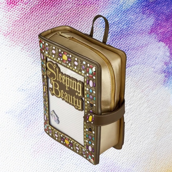 Loungefly Disney Princess Sleeping Beauty Pin Trader Collector Backpack - Picture 2 of 7